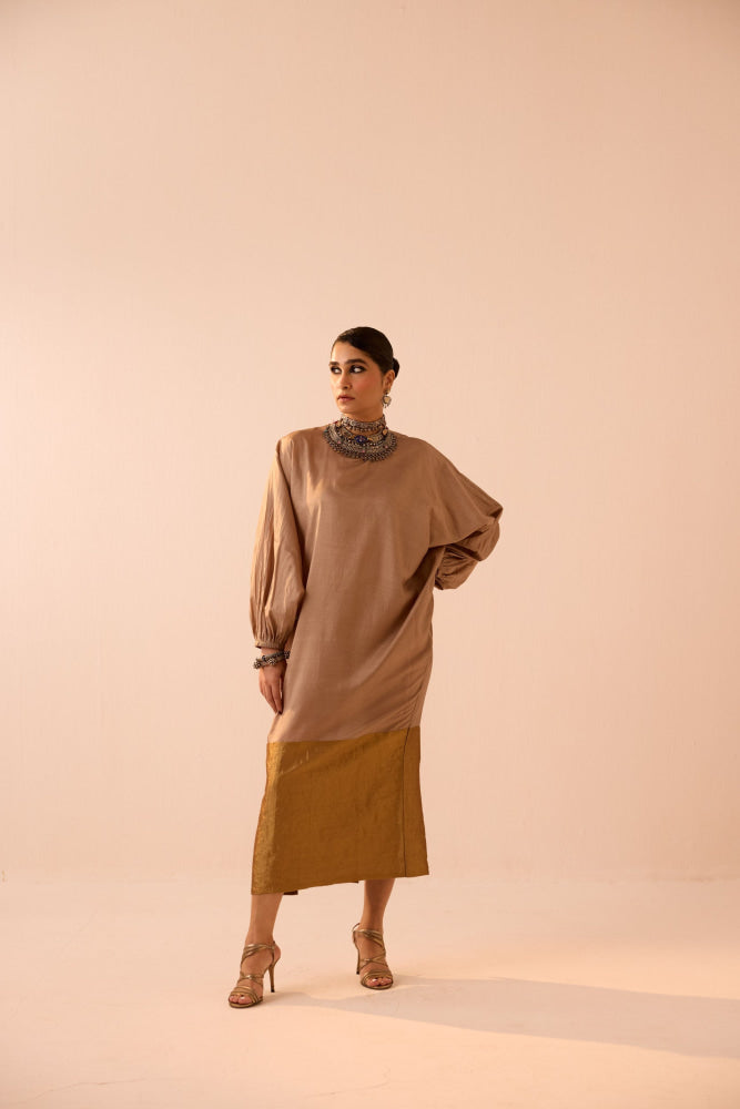 TAUPE DRESS - 3XL - DRESS