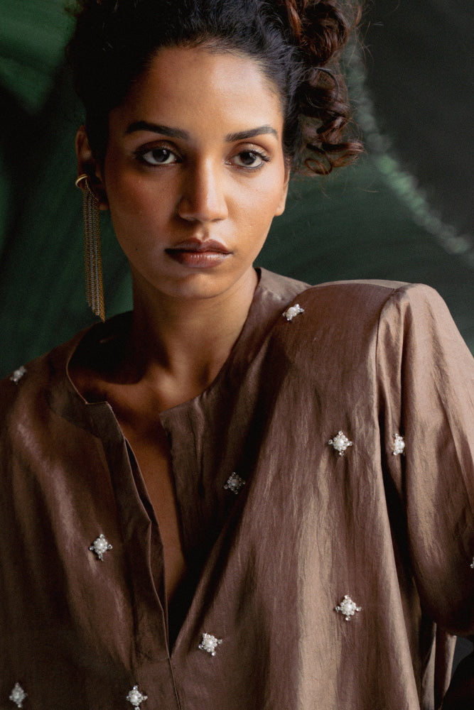 TAUPE SKIRT SET - kurta set