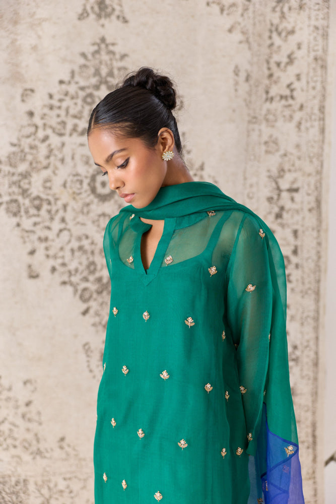Viridian Kurta Set - XS - kurta set