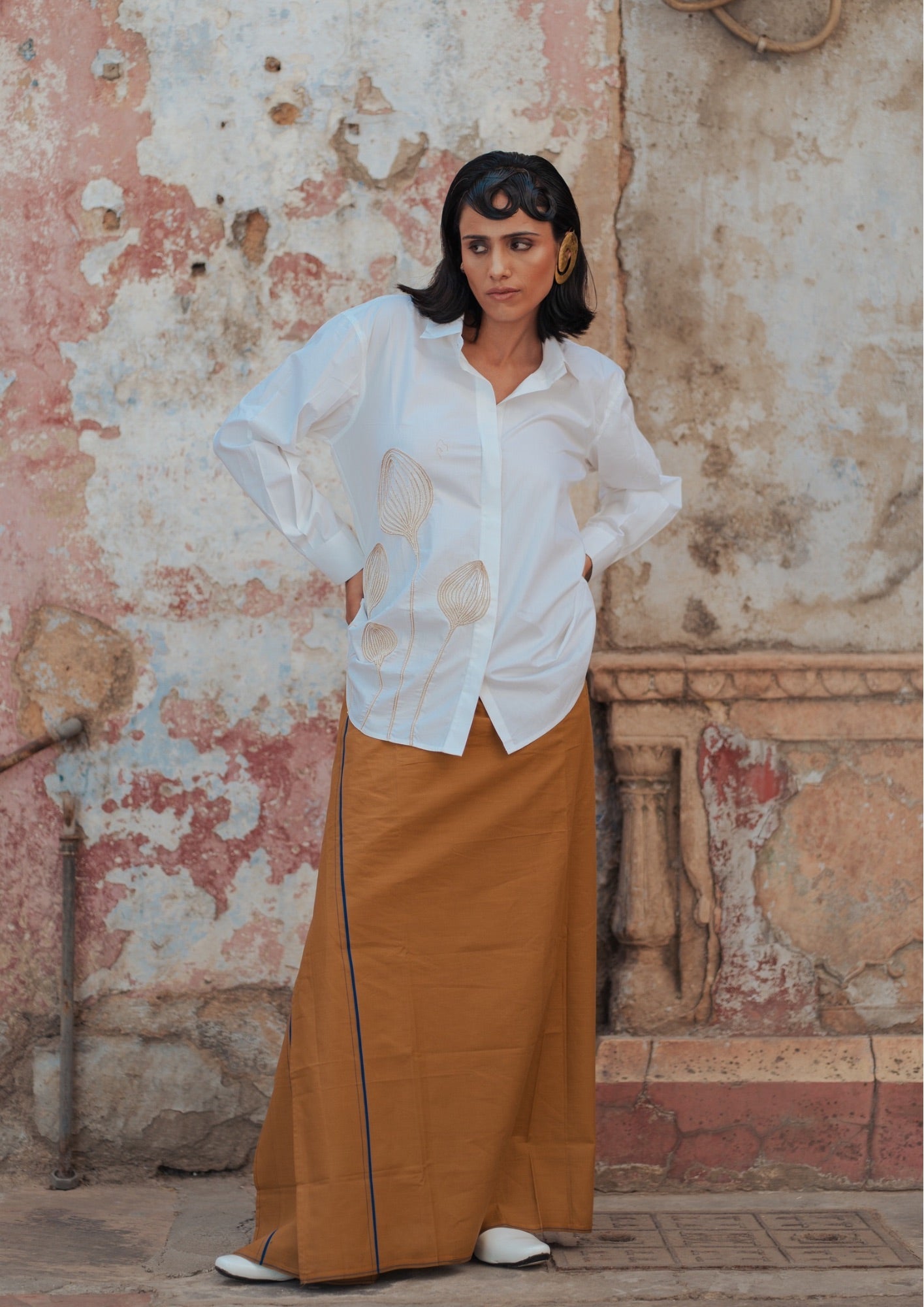 White Tulip Shirt - Shirt